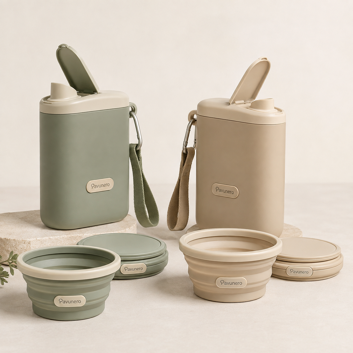 Pavunero Pack & Pour Travel Bowl Set